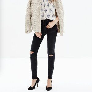 Madewell Taller 9" High-Rise Skinny Jeans in Black Sea